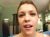 Free Sex Cute  Is Showing Her Wide Mouth And Then Puts Dick Into It