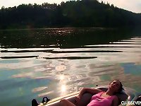 Free Sex Sensual Teen Nicole Love Is Masturbating Her Tasty Pussy In The Boat
